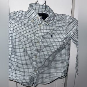 Ralph Lauren Kids Checkered Shirt - Blue and White